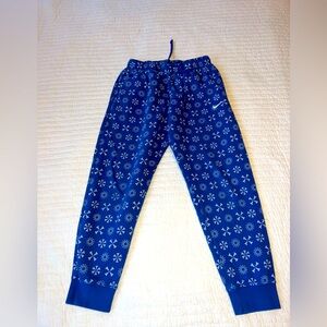 Nike Sportswear Club Fleece Me Monogram Joggers Pants Blue White Medium